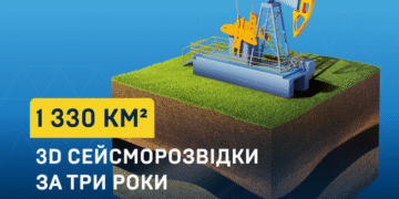 «Укрнафта» исследовала 1330 кв. км площадей за 3 года с помощью 3D сейсморазведки