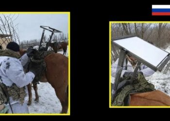 Ядерная держава в деградации: российские штурмовики крепят Starlink на лошадей. ВИДЕО