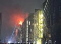 В Киевской области из-за атаки БПЛА загорелся многоэтажный дом: погибли два человека, среди пострадавших – дети