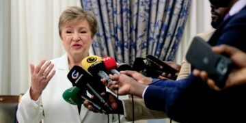 В Киев впервые с 2023 года приехала директор МВФ