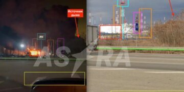 Дроны атаковали Краснодарский край РФ: горит нефтебаза. ВИДЕО