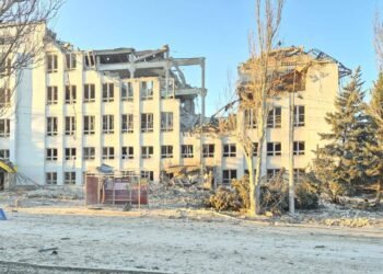 РФ уничтожила здание главпочтамта Укрпошти в Краматорске