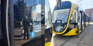 В Киеве на маршрут вышли три новых трамвая Татра-Юг: будут курсировать на левом берегу – фото