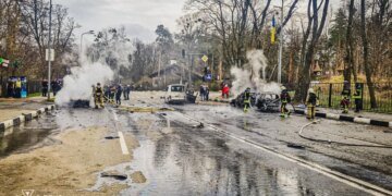 ГСЧС сообщает: в Харькове в результате российского нападения погиб человек. ФОТО