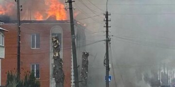 Россияне атаковали дроном налоговую инспекцию в Черниговской области