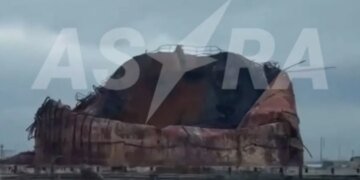 Феодосия: появились кадры после ударов по нефтяному терминалу