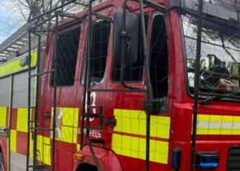 В Днепропетровской области российские войска трижды обстреляли пожарно-спасательный автомобиль в Марганце