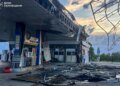 Пожары на предприятии и АЗС: российские дроны нанесли удар по Чугуевской общине. ФОТО