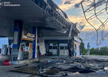 Пожары на предприятии и АЗС: российские дроны нанесли удар по Чугуевской общине. ФОТО