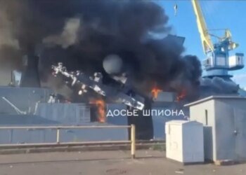 Как горел корвет «Бойкий» под Петербургом: появилось ВИДЕО с палубы