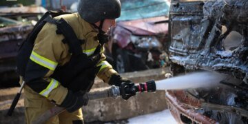В Николаеве дроны нанесли удар по транспортному предприятию. ФОТО
