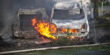 Российская ракета попала в СТО в Одесской области