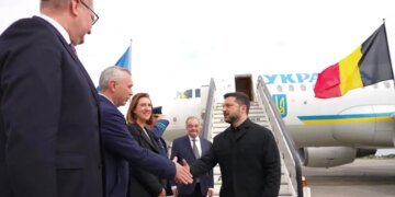 Президент Украины Владимир Зеленский прибыл в Брюссель для участия в заседании Европейского совета