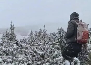 Четыре часа поисков в снежную бурю: спасатели вызволили туриста, заблудившегося на пути к Говерле